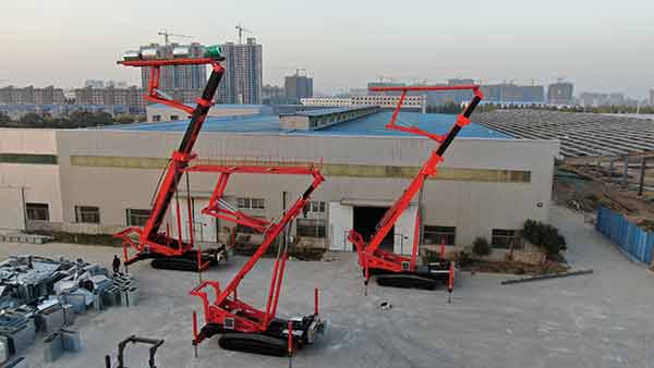 天津客戶定制一臺23米高空上瓦機